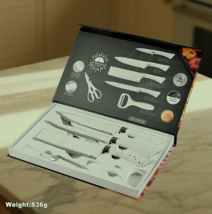 6-piece set of cutting tools