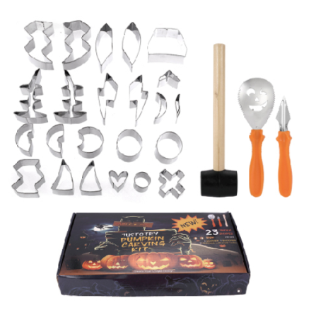 23-piece Halloween 
cookie cutter set