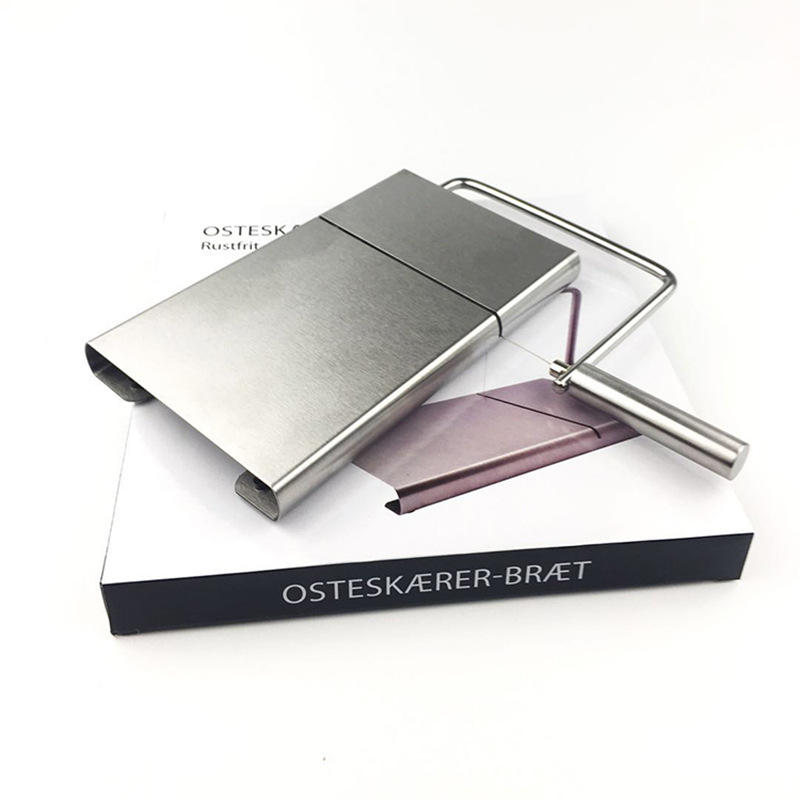 Stainless steel cheese slicer
