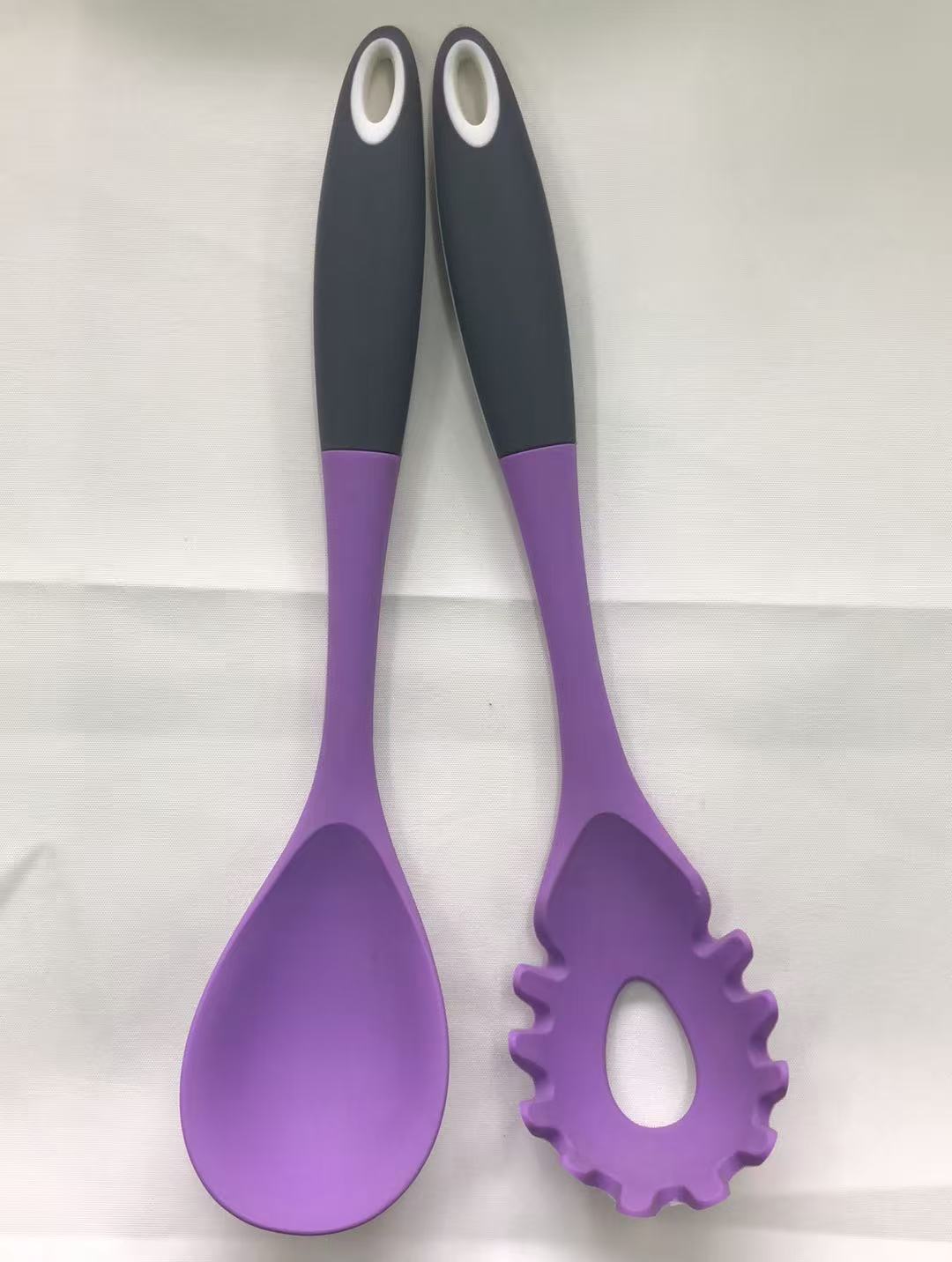 2-pieces silicone utensil set