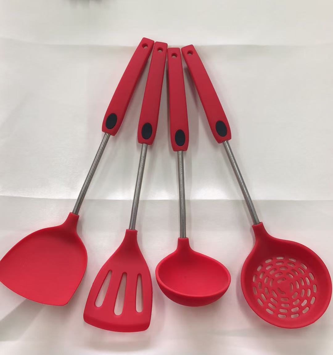 4-pieces silicone utensil set