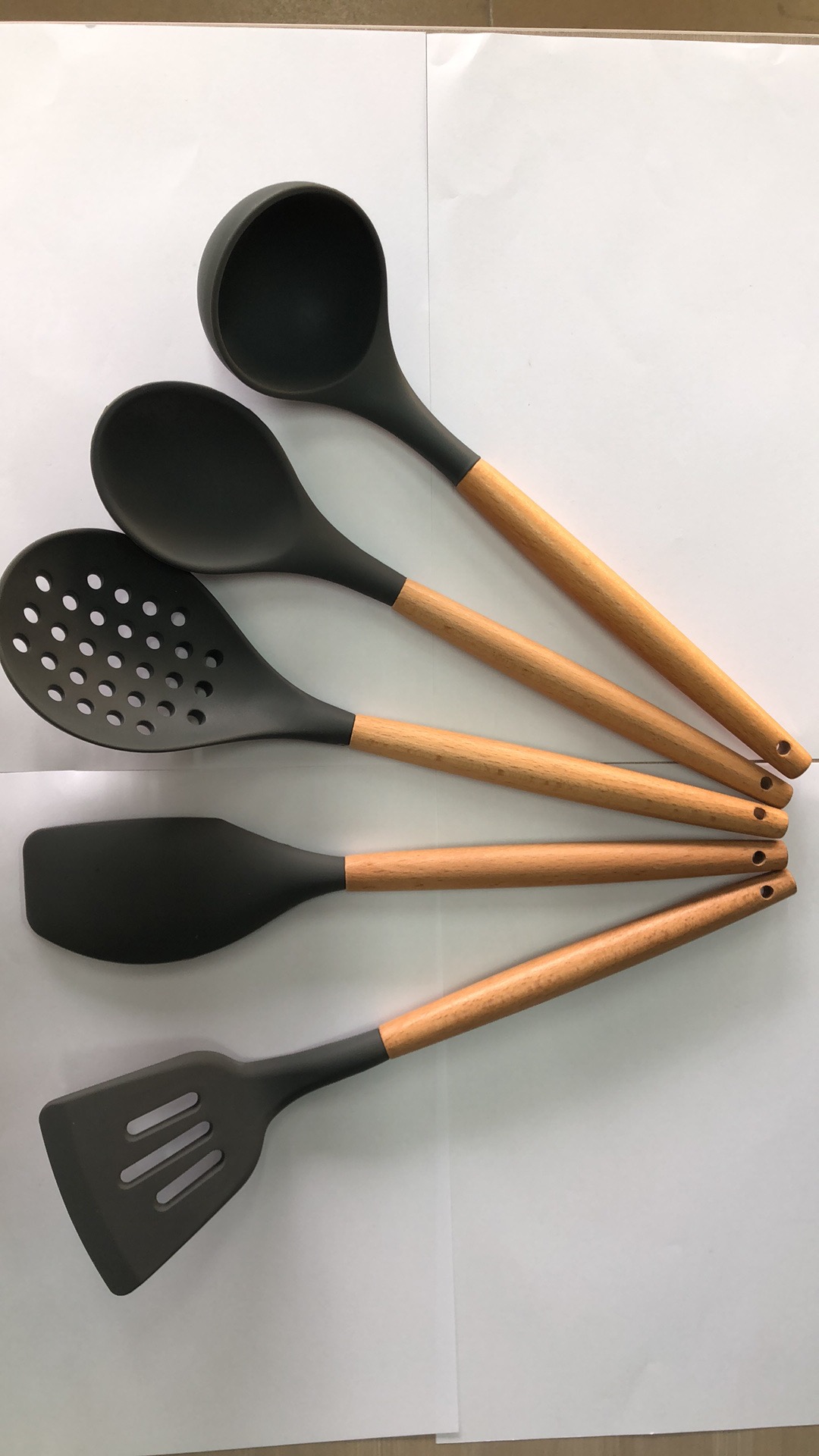 5-pieces silicone utensil set
