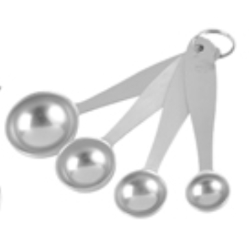 Stainless steel measuring spoon
